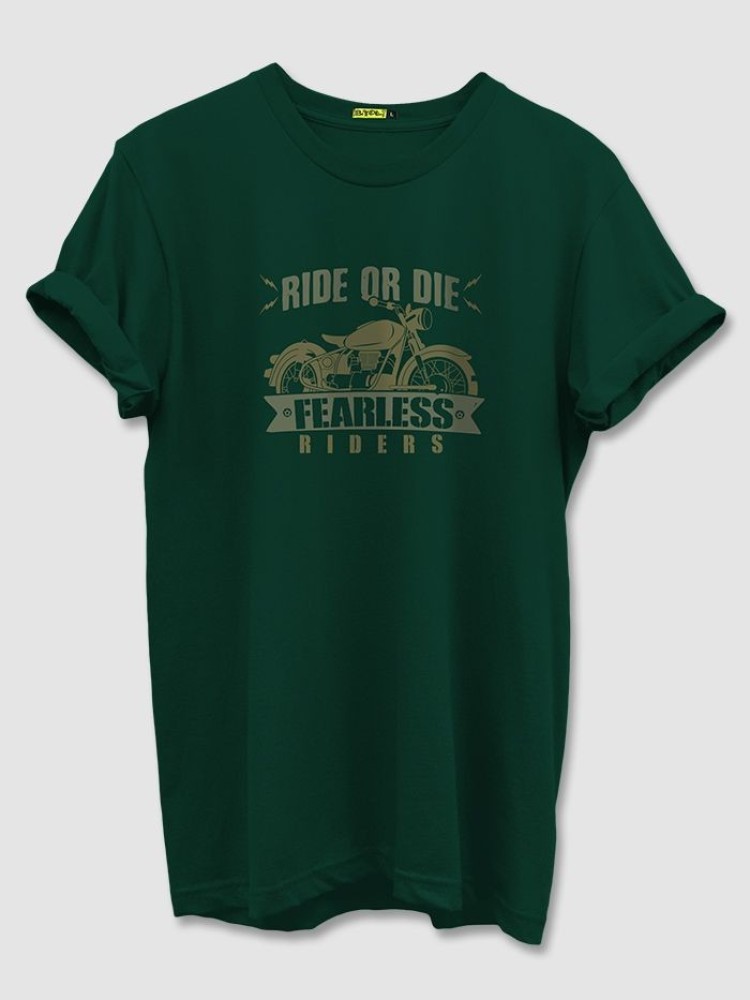 Fearless Bullet Rider Printed T-shirt for Men