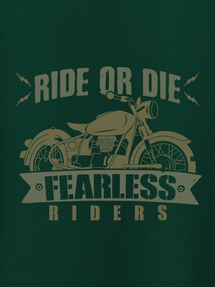 Fearless Bullet Rider Printed T-shirt for Men