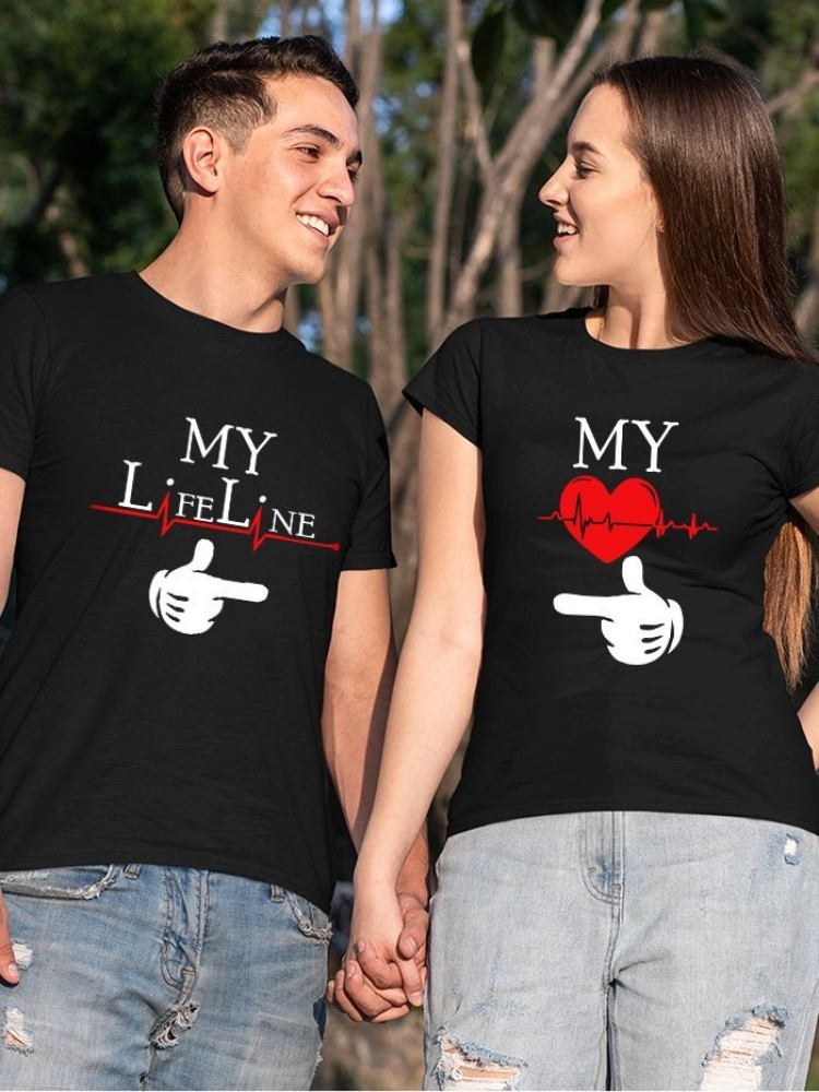Life Line Couple T-Shirt