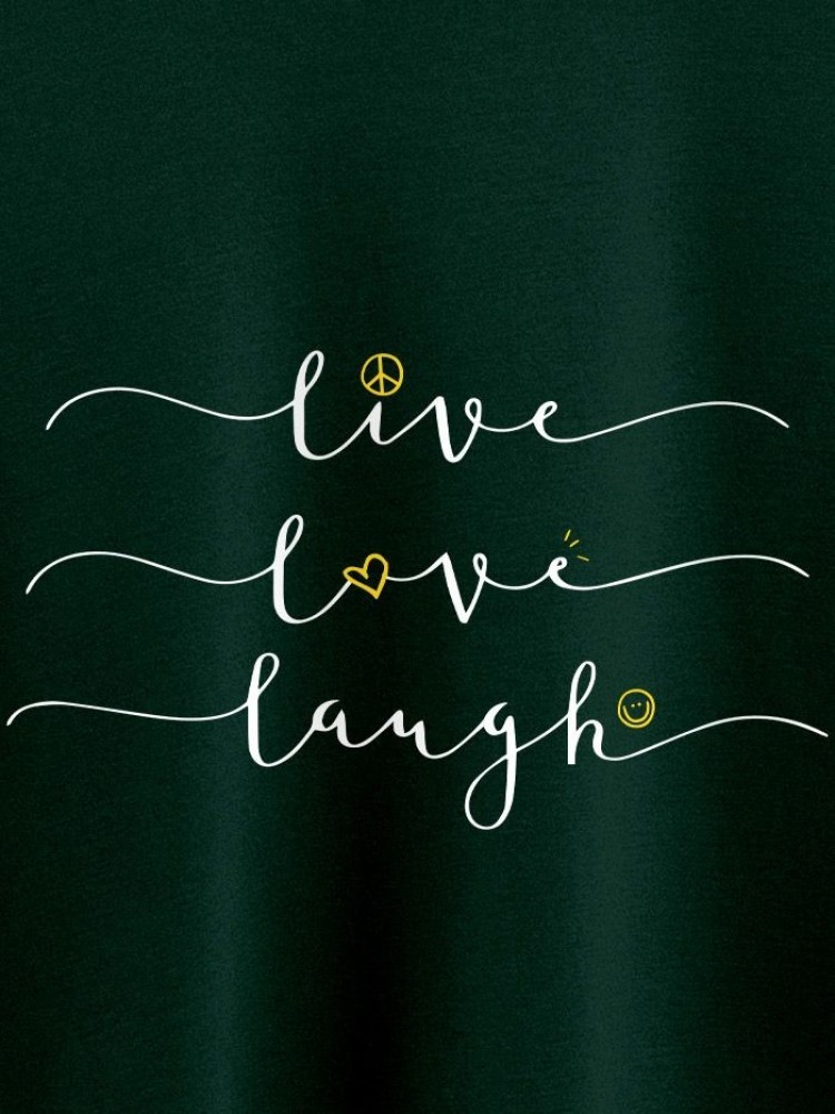 Live Love Laugh Crop Top T-shirt