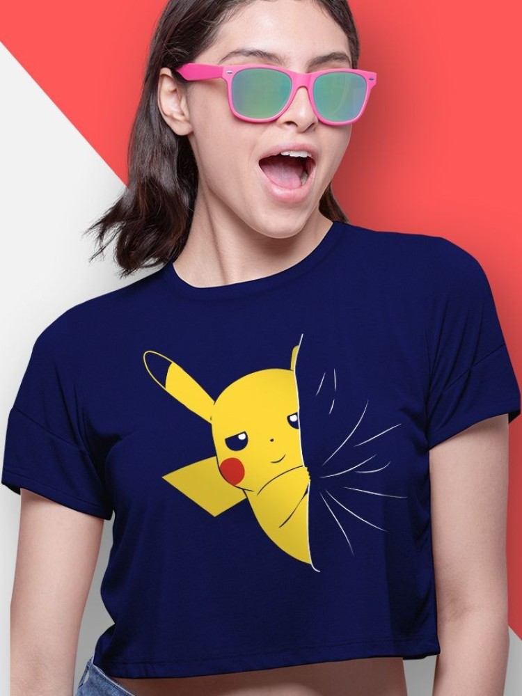Sleepy Pikachu Crop Top T-shirt