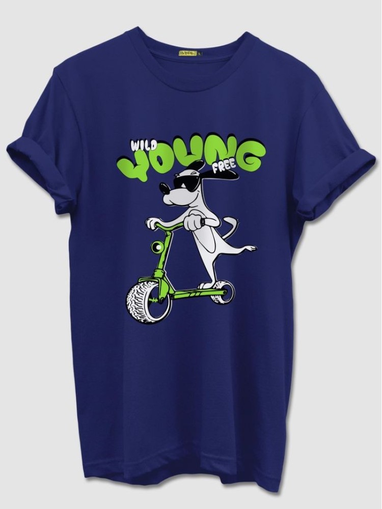 Wild Young Free Half Sleeve T-shirt for Men