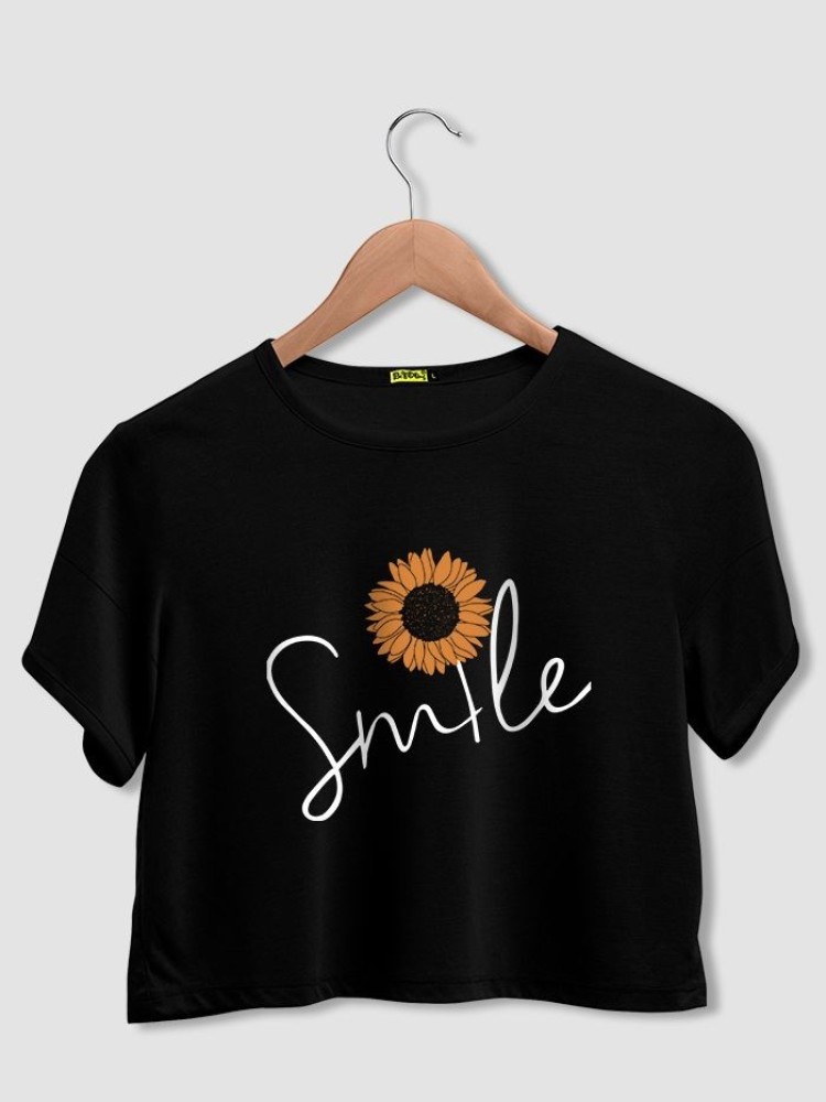 Smile Please Crop Top T-shirt