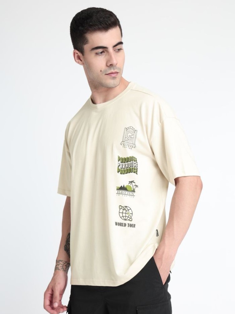Paradise Printed Oversized T-shirt for Men