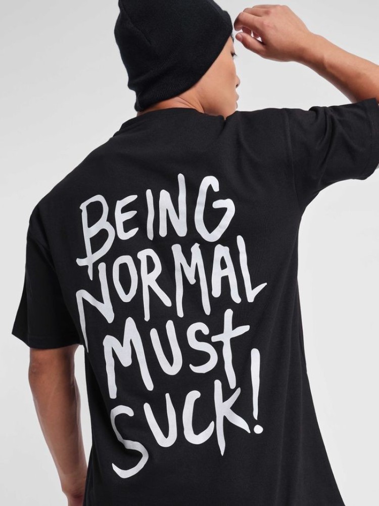 Being Normal Printed Oversized T-shirt for Men
