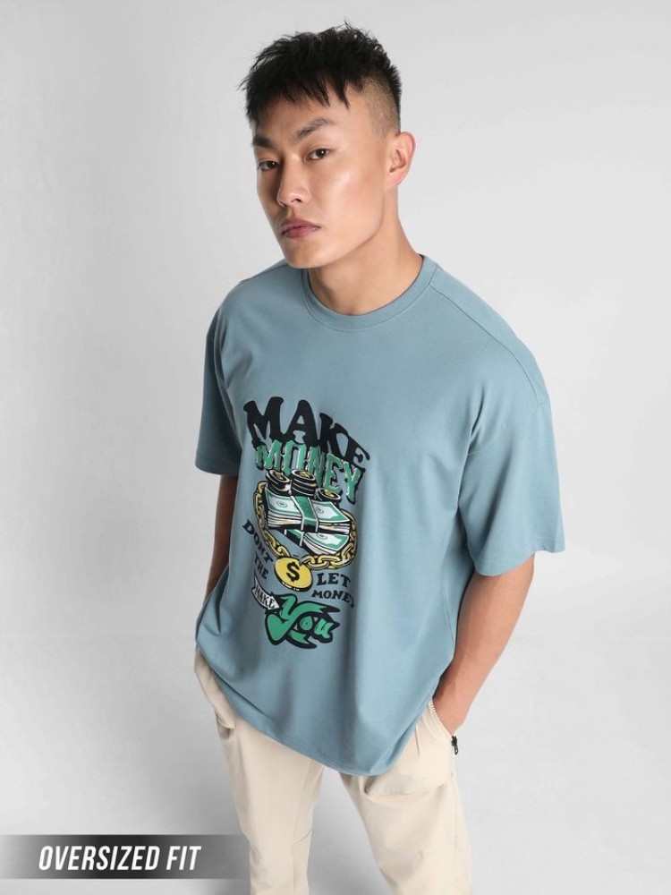 Make Money Printed Oversized T-shirt for Men