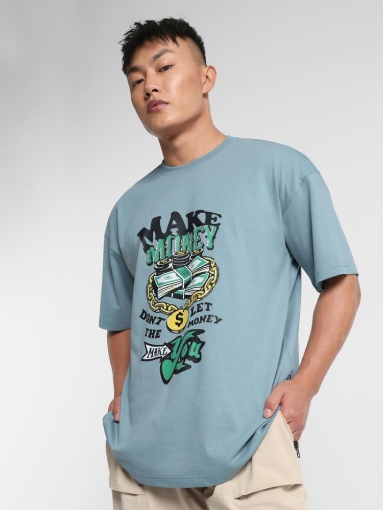 Make Money Printed Oversized T-shirt for Men