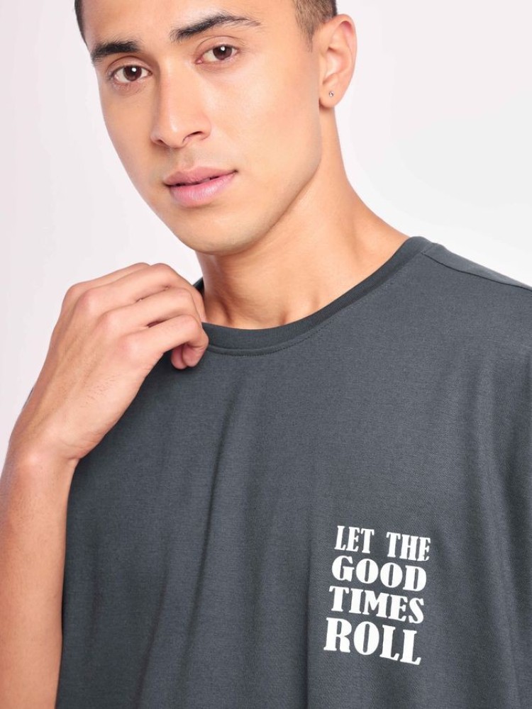 Good Times Printed Oversized T-shirt for Men