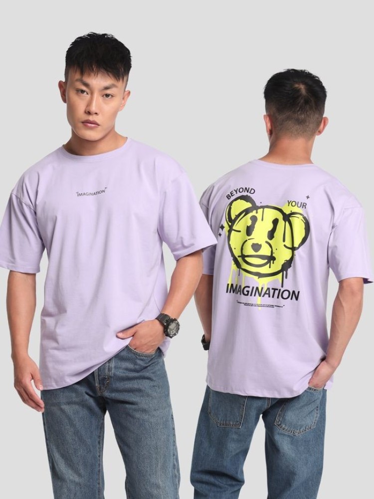 Imagination Printed Oversized T-shirt for Men