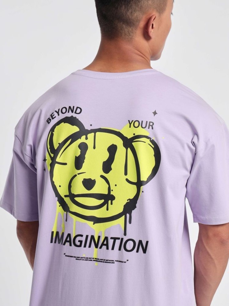 Imagination Printed Oversized T-shirt for Men