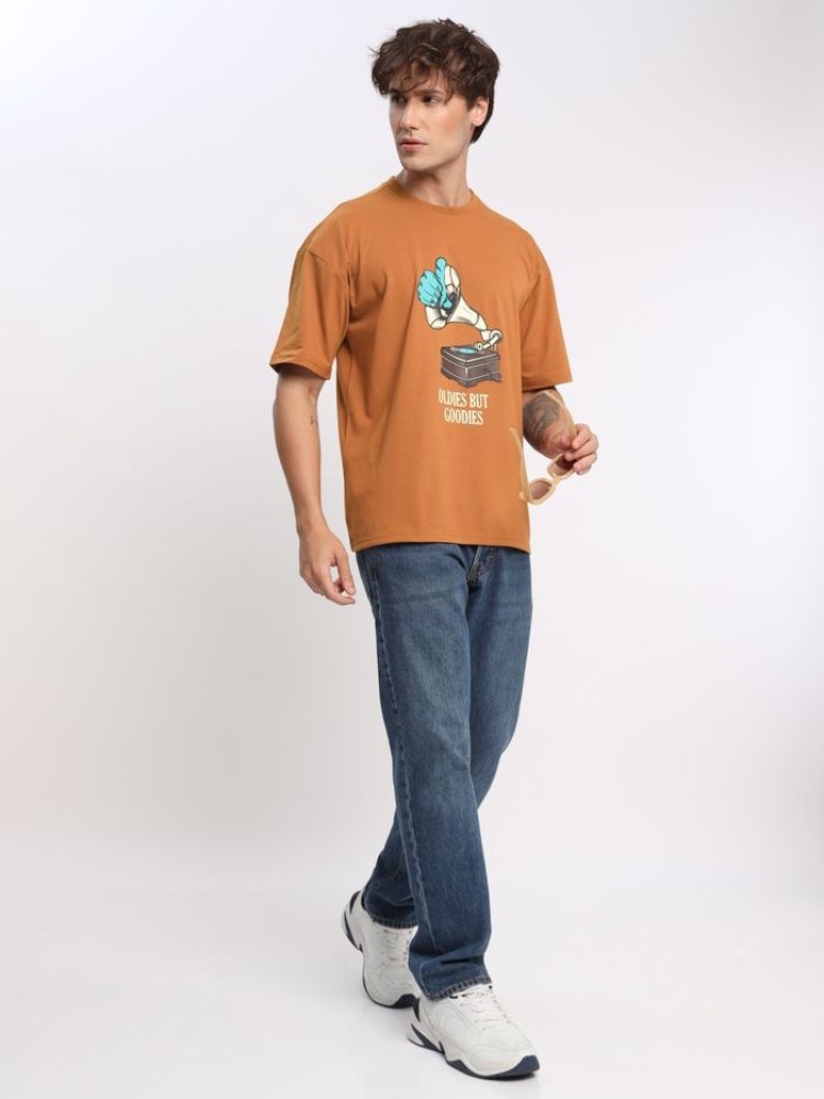 Oldies But Printed Oversized T-shirt for Men