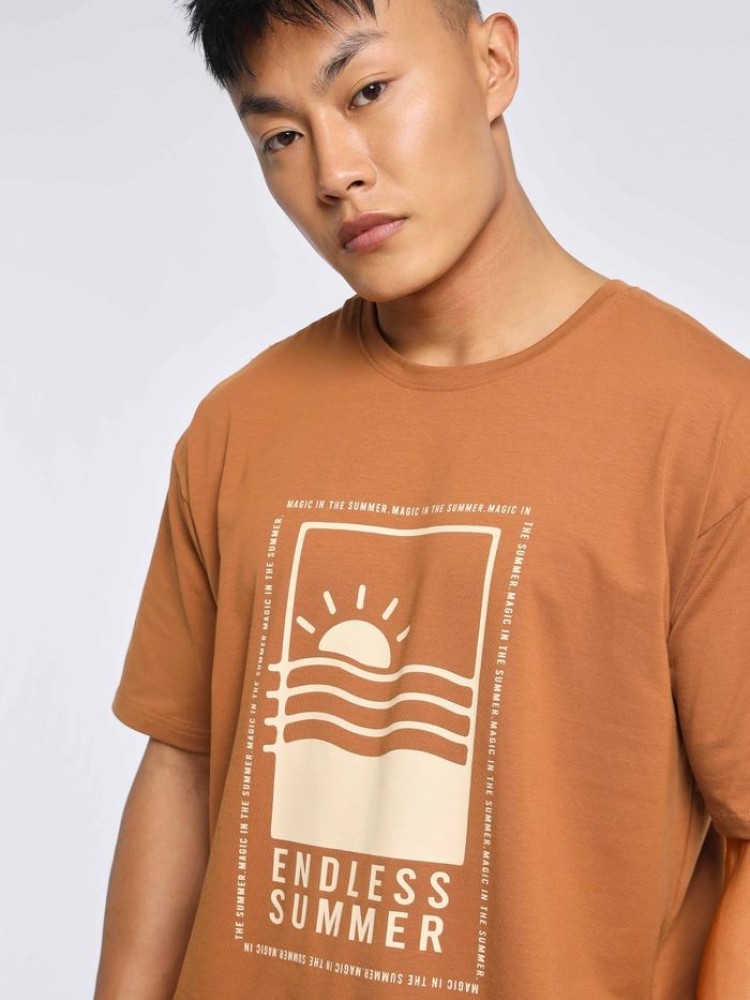 Endless Summer Printed Oversized T-shirt for Men