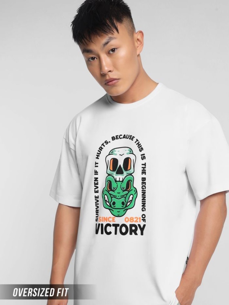 Victory Printed Oversized T-shirt for Men