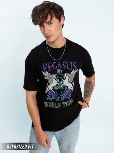 Pegasus Printed Oversized T-shirt for Men