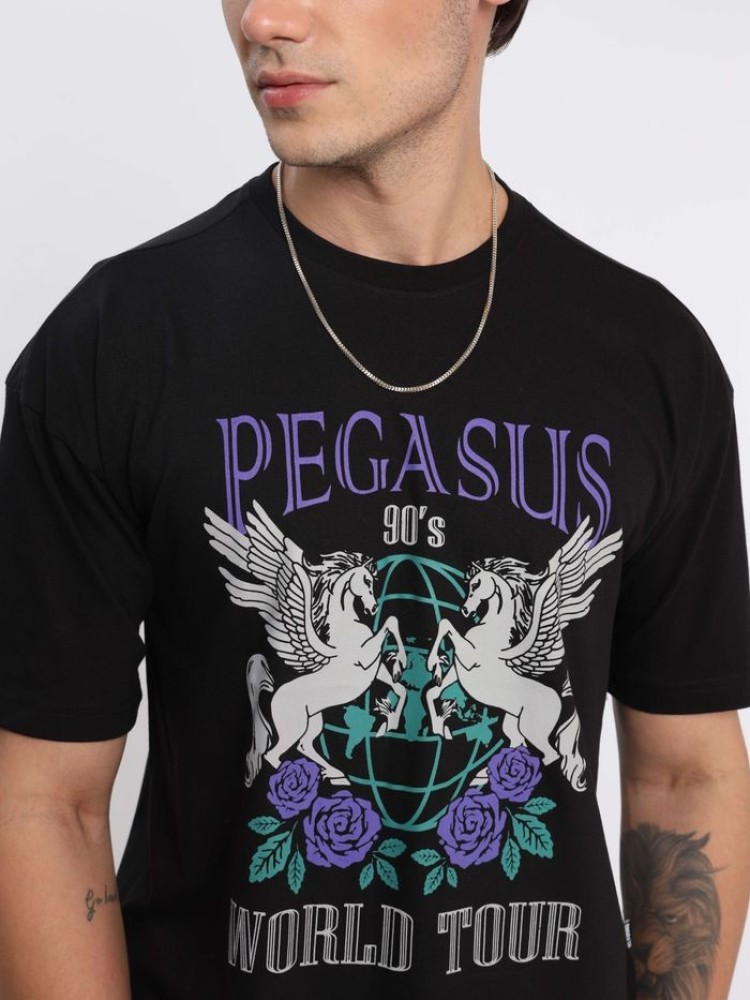 Pegasus Printed Oversized T-shirt for Men