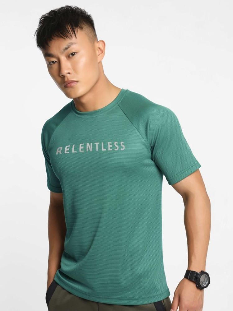 Pine Green Relentless Men Active T-shirt
