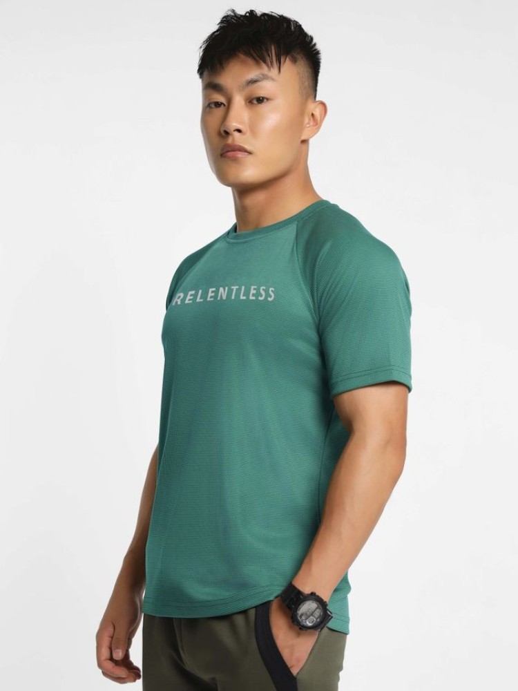Pine Green Relentless Men Active T-shirt