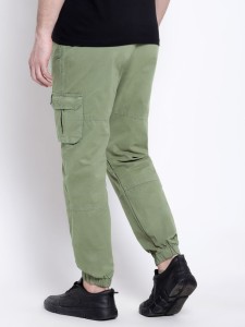 Pale Olive Dual Pocket Cargo Joggers
