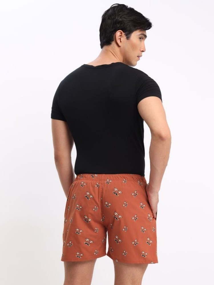 Mustache Printed Mens Boxers