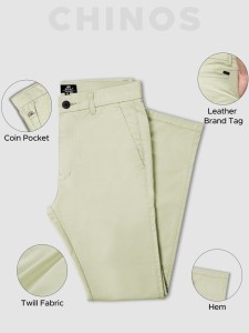 Pale Green Chinos for Men