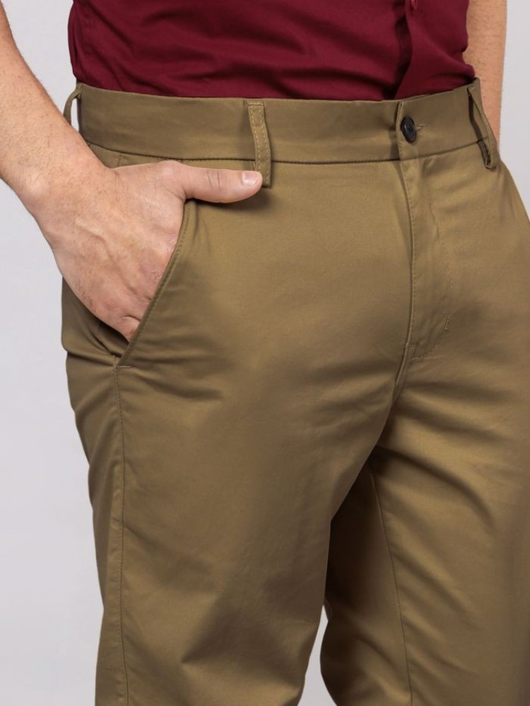 Wood Brown Chinos for Men