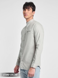 Light Grey Oxford Shirt for Men