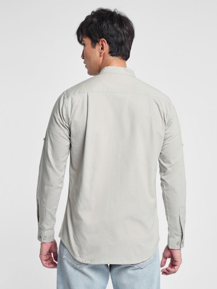 Light Grey Oxford Shirt for Men