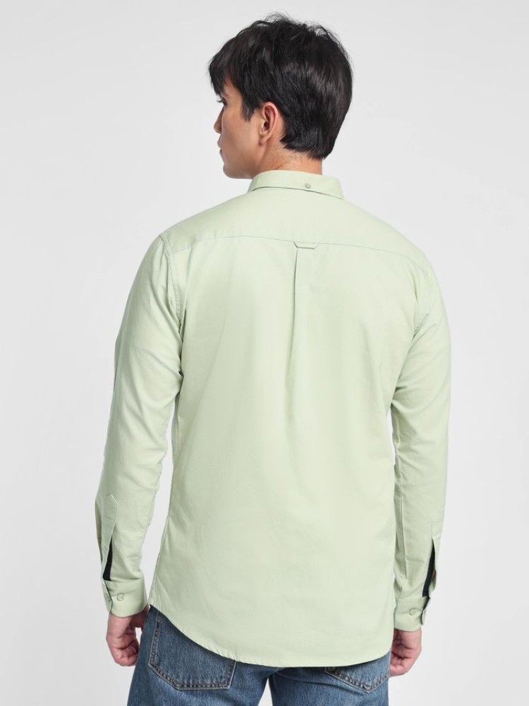 Pista Green Oxford Shirt for Men