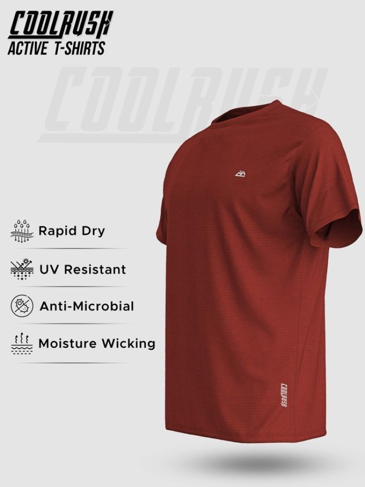 Cool Rush: Brick Red Men Active T-shirt