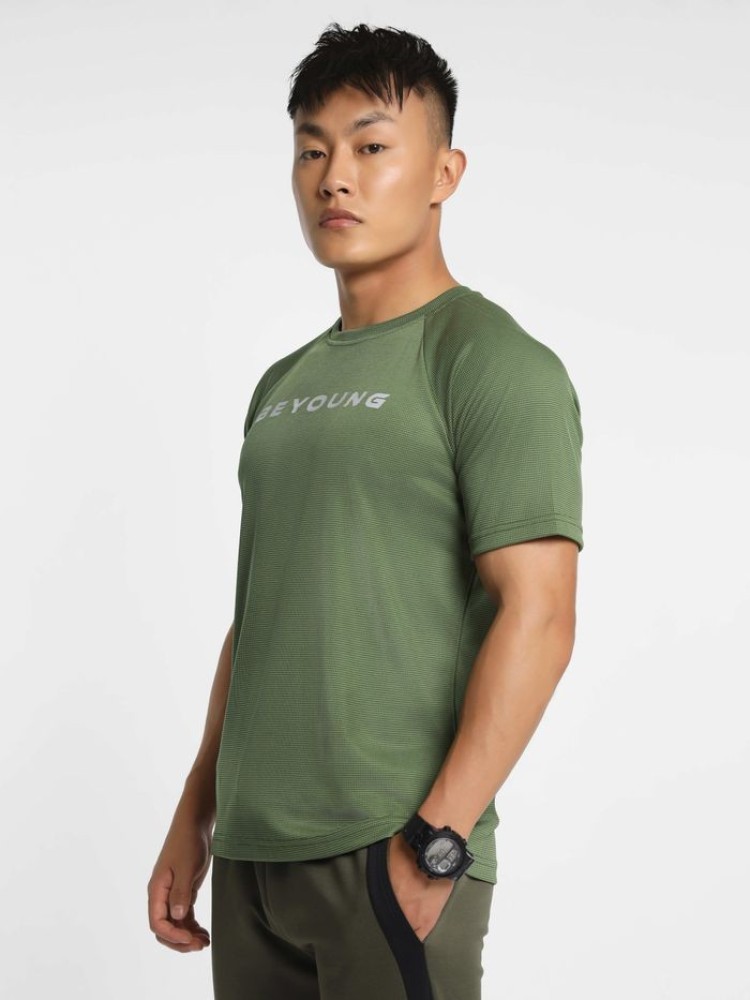 Fern Green Men Active T-shirt