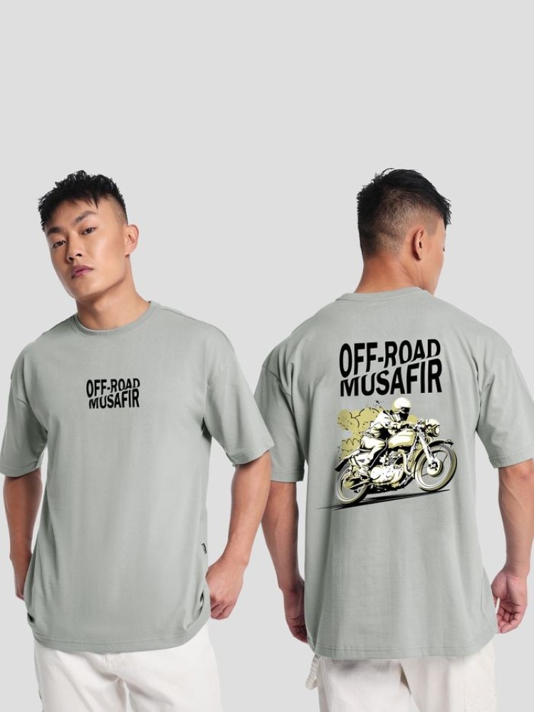 Off-Road Musafir Printed Oversized T-Shirts for Mens