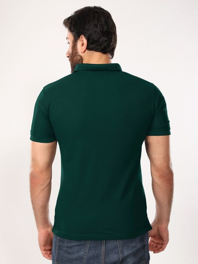 Lush Green Mens Polo T-shirt