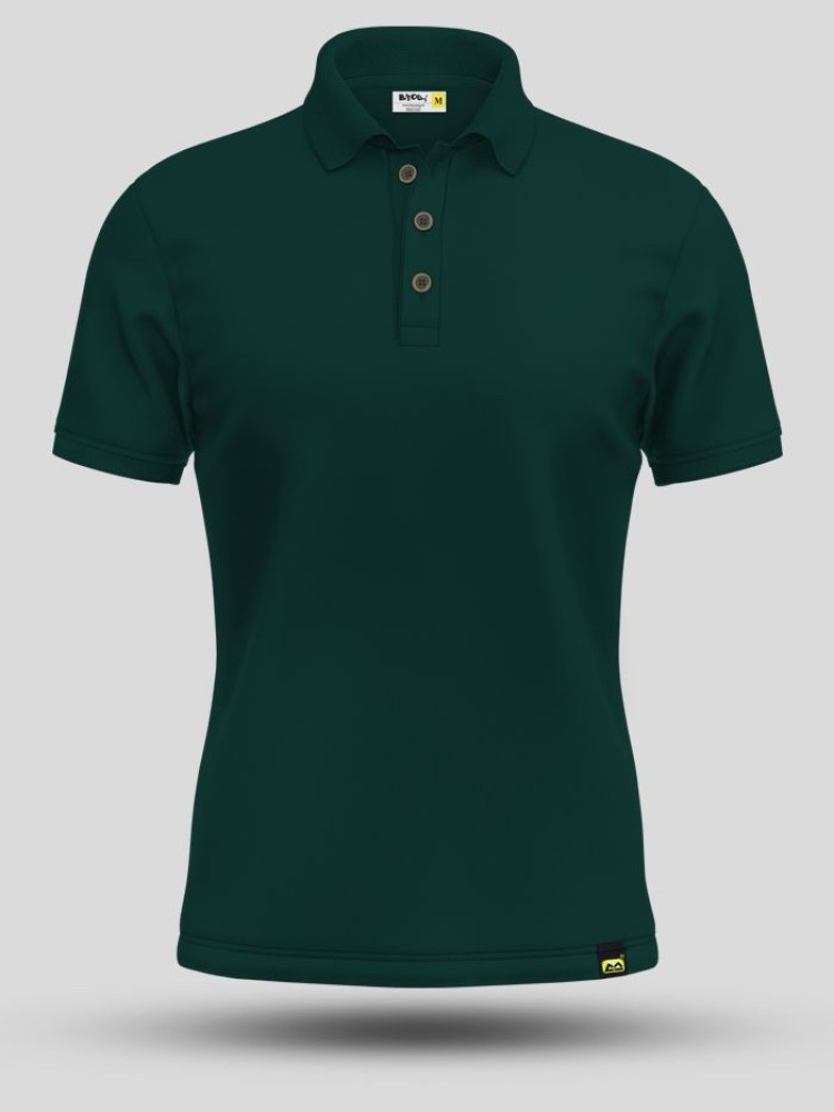 Lush Green Mens Polo T-shirt