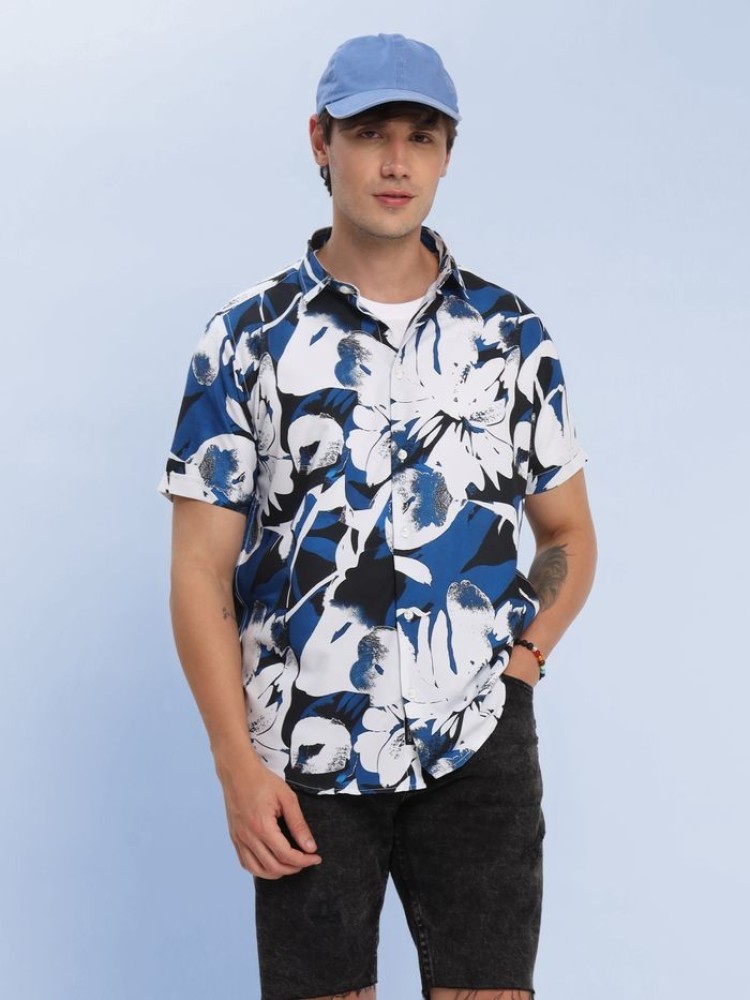 Abstract Floral Hawaiian Shirts