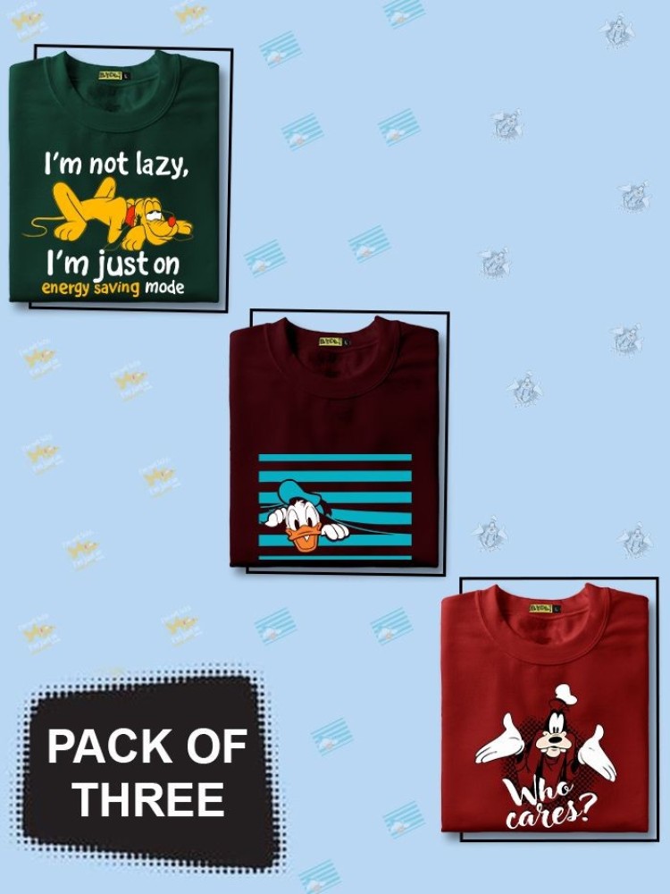 Pack of 3 - 90s Printed Combos T-shirts