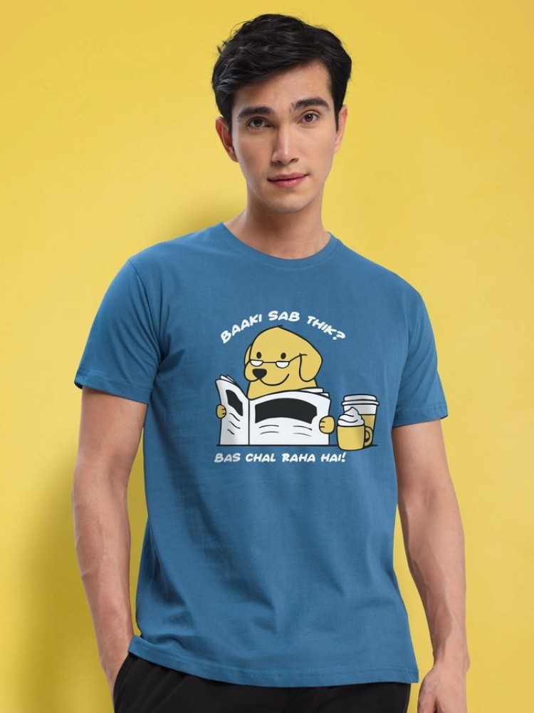 Baki Sab Theek Half Sleeve T-shirt for Men