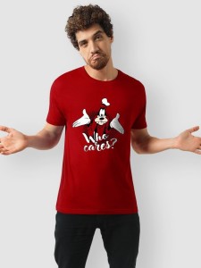 Who Cares Half Sleeve T-shirt for Men