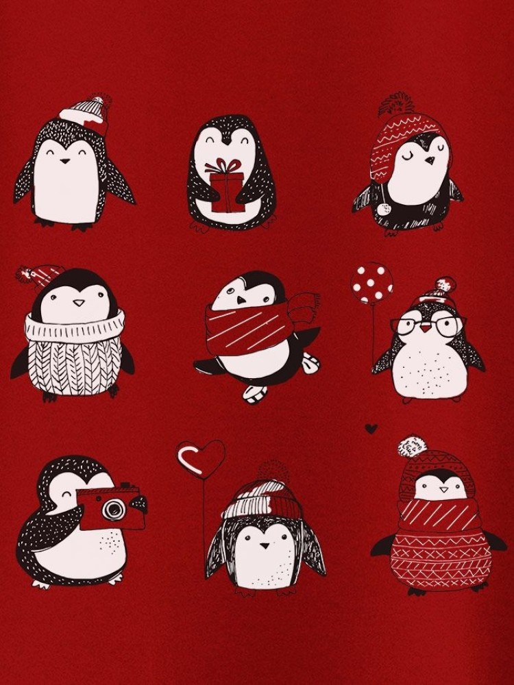 Holiday Penguin T-shirts for Girls