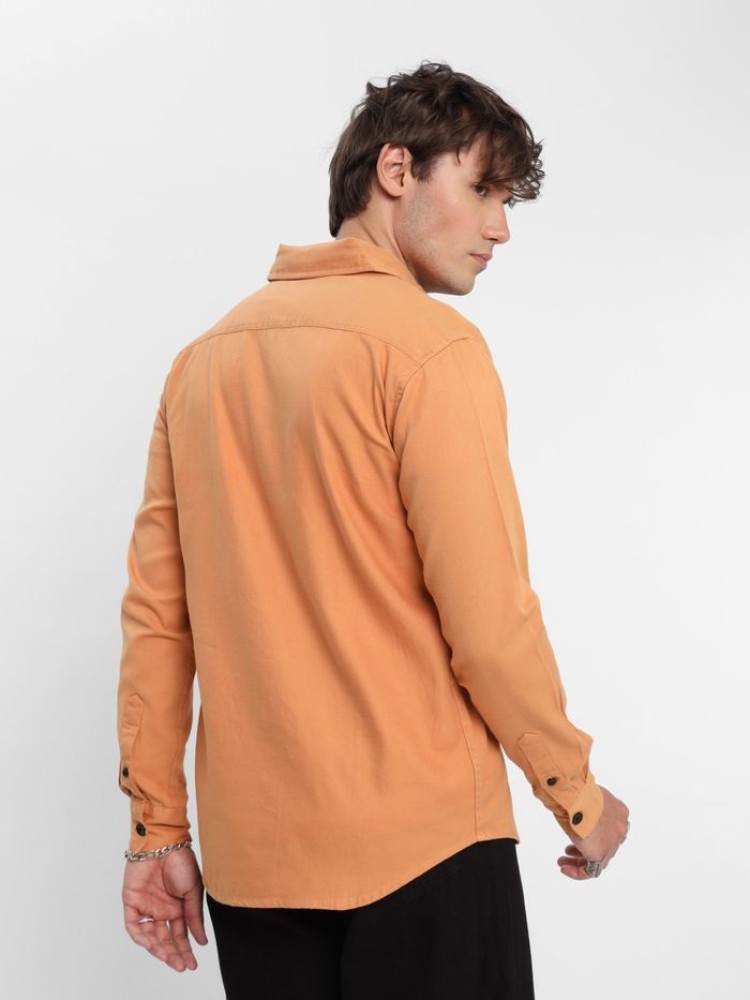 Pastel Orange Urban Shirt for Men