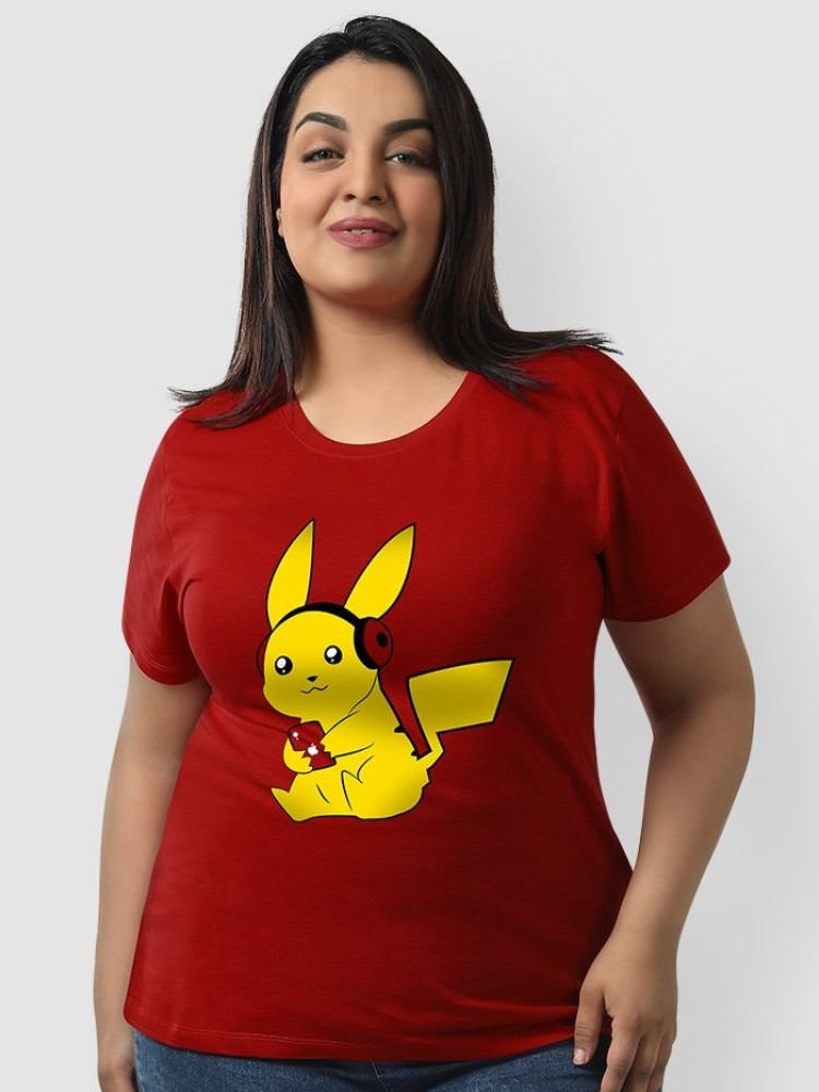Pikachu Music Women Plus Size T-shirt
