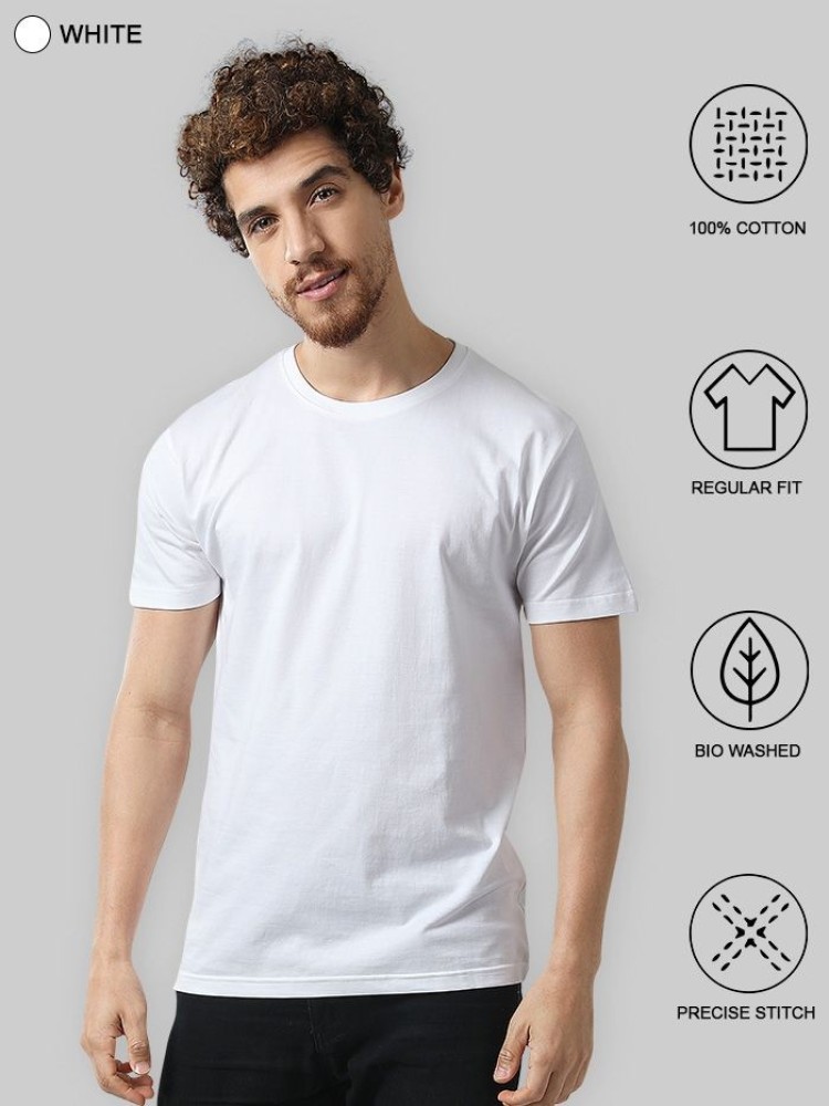 Plain T-Shirts Combo White And Space Grey